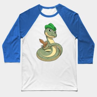 Snake with Sword Baseball T-Shirt